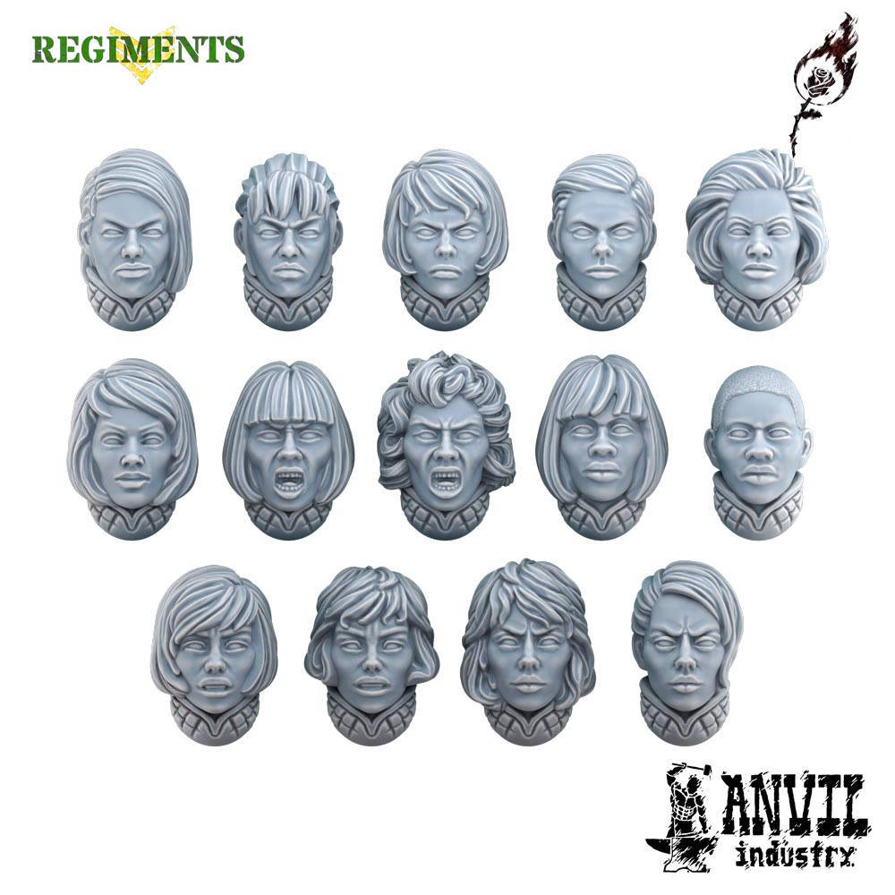 Burning Rose Unhelmeted Heads [+£6.30]